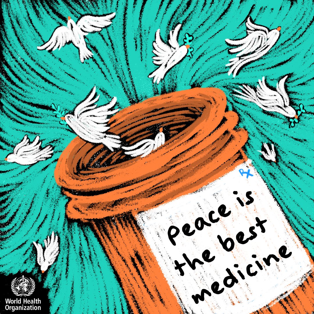 WHO's tweet photo. People everywhere must have access to health services, supplies and humanitarian aid. 

#HealthForAll. https://t.co/cbIESgJZf6