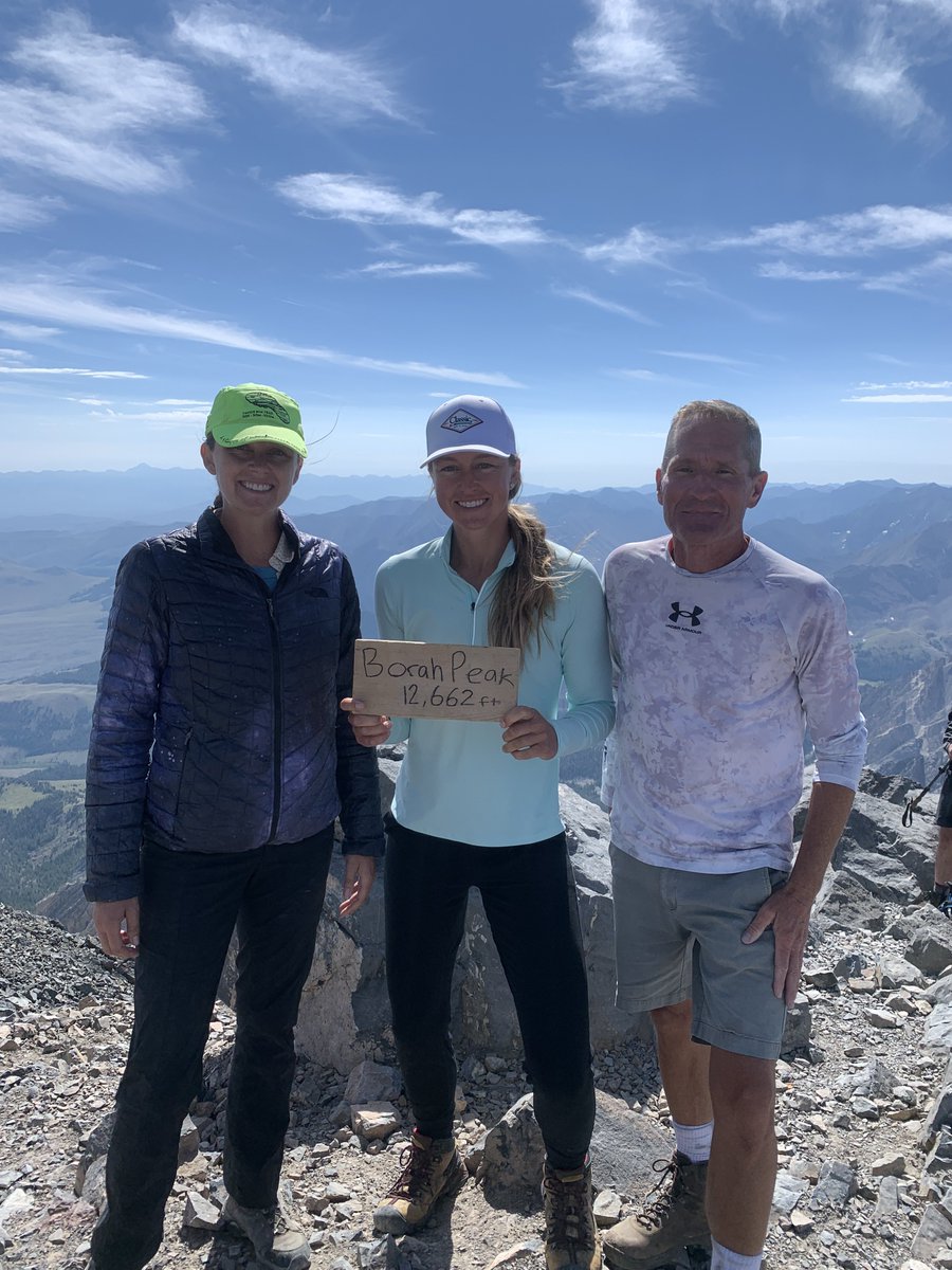 cdatroy's tweet photo. I DID IT!!!  Summitted Mt. Borah today, the tallest mountain in Idaho!! We started our ascent from our camp (7,240 ft) at 5:45AM and reached the top (12,662 ft) by 10:15 AM. It was super fun! https://t.co/63fWvusXtR