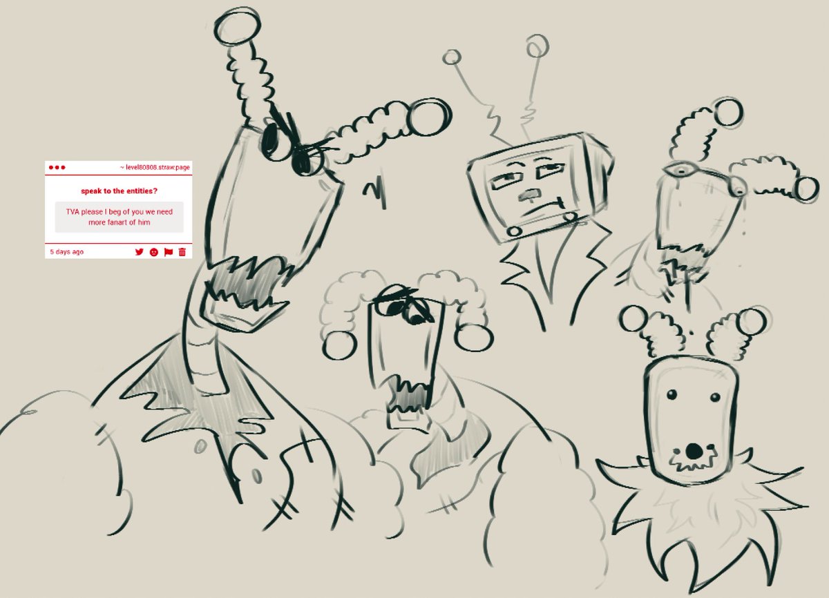 sleeperlabs's tweet photo. doodles for the 2 TVA fans out there ok goodnight honk shoo https://t.co/NETjE8fmiE