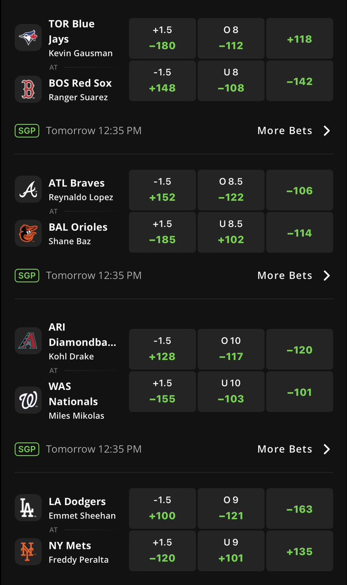 BigBetCo's tweet photo. Early MLB MAX on the slate👀

REPLY with what you think it is…

⭐️ 21-4 (86%) MLB MAX PLAY RUN ⭐️ https://t.co/9aFmU23w6H