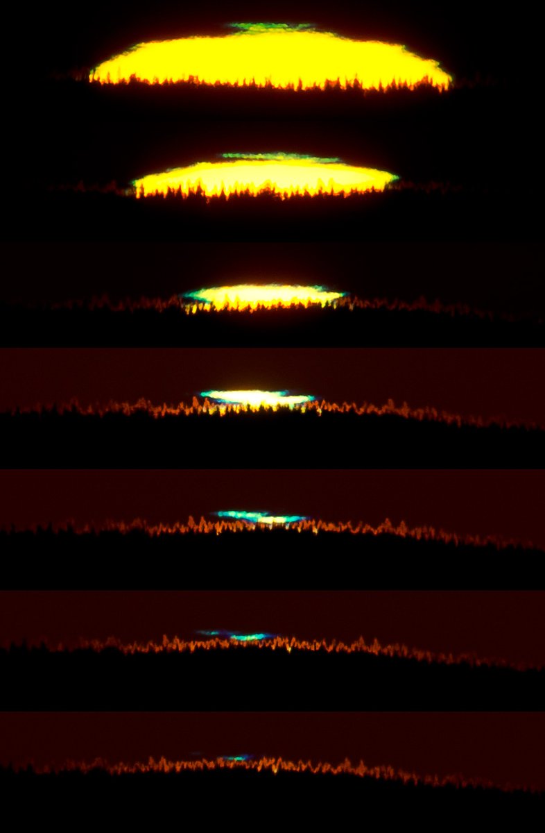 MarcoNero's tweet photo. @forallcurious And you posted a FAKE video.  The Green Flash occurs just briefly, hence the name. And THIS is what it really looks like, not that A.I. SLOP. https://t.co/bSiMQyB31k
