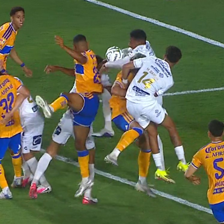 Hugol343's tweet photo. Y este penal no marcado a Tigres? https://t.co/3Gvif89RO3