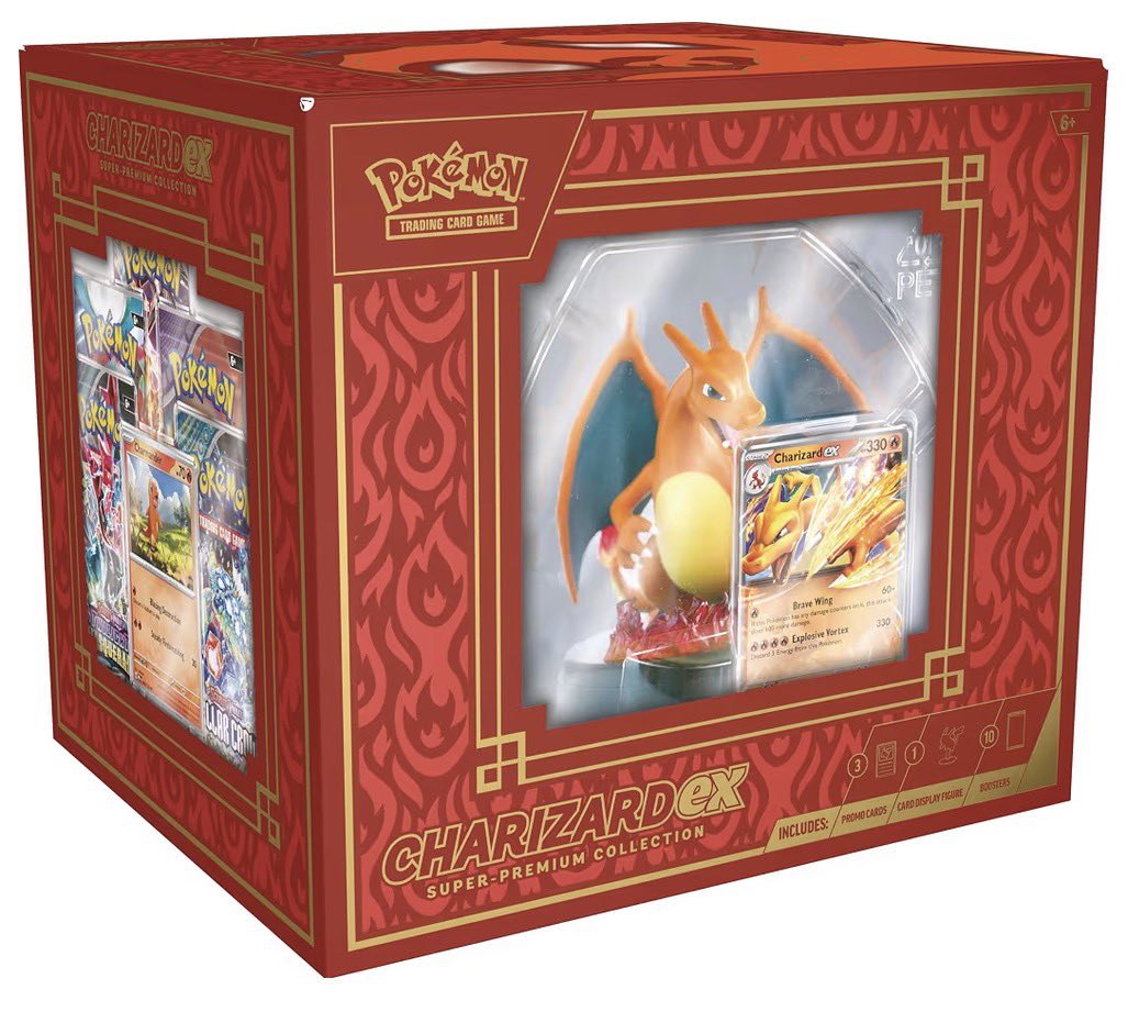 pokemon cards amazon charizard Pokémon TCG: Mega X ex Ultra-Premium Collection is $165 in the US Website https://amzn.to/48SIoOV This may qualify for the to “Up to 50% off” with American Express & Discover RarityRare Hit Points170 HP Ability Battle Sense Once during your turn Mega Charizard Pokemon Card