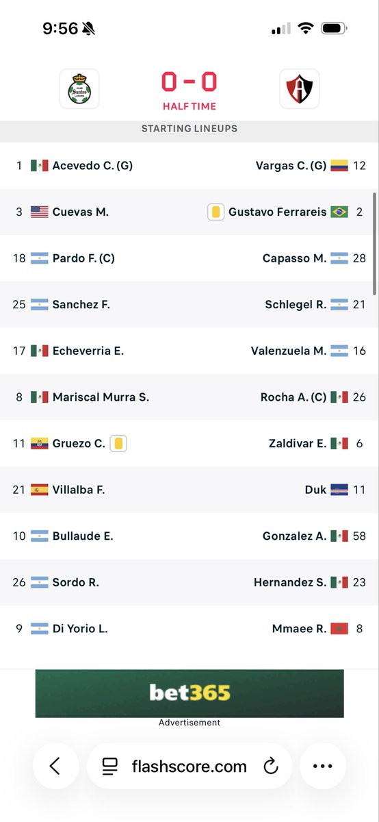 TorresDavid51's tweet photo. @ManuelVils Quítame de una duda Manu, Santos está jugando con 8 NFM no? https://t.co/PI407taZhZ