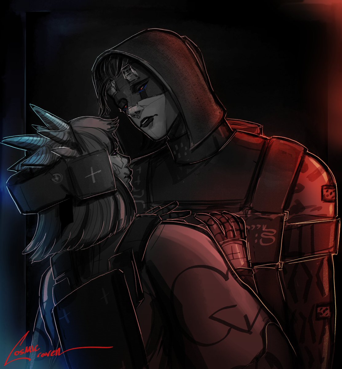 COSMICraven117's tweet photo. Late night feels ;3; tired of running https://t.co/aOQoydHxxs