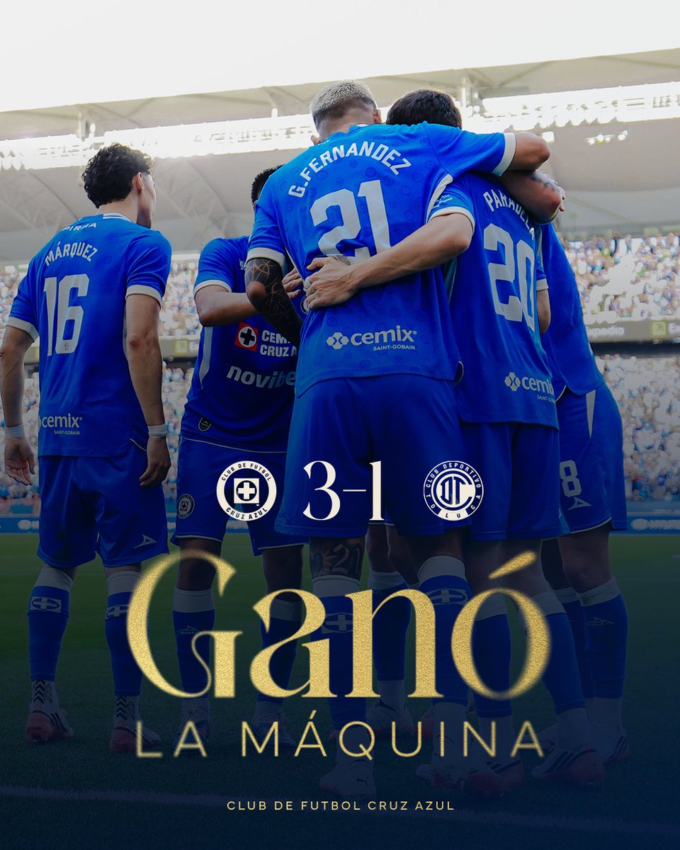 CruzAzul's tweet photo. En California también...

GANÓ LA MÁQUINA 🚂 https://t.co/BBf4BxQJB2