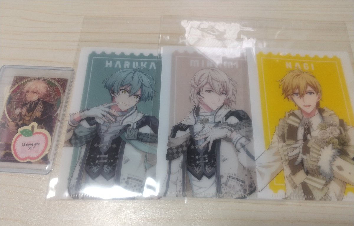 ainana_apple709's tweet photo. 【交換】アイナナ VISIBLIVE TOUR 4WARD JOURNEY 4J 事前通販 特典 ミニクリアファイル 
譲▶ナギ 悠 巳波
求▶︎天 (陸)
 
★天含めてのお取引のみ

現地手渡し可能⬇
幕張:8/23
大阪:8/29、30

現地優先ですが郵送も可能です。 https://t.co/6gzHasA4oE