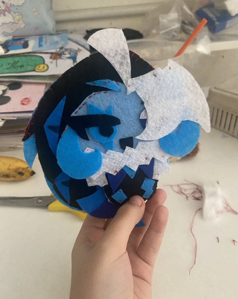 Hena4eb's tweet photo. Shadow Milk Cookie Plushie and his body part!!💙💙 #crk #shadowmilkcookie #plushies #deciet https://t.co/EhAnJqetuo