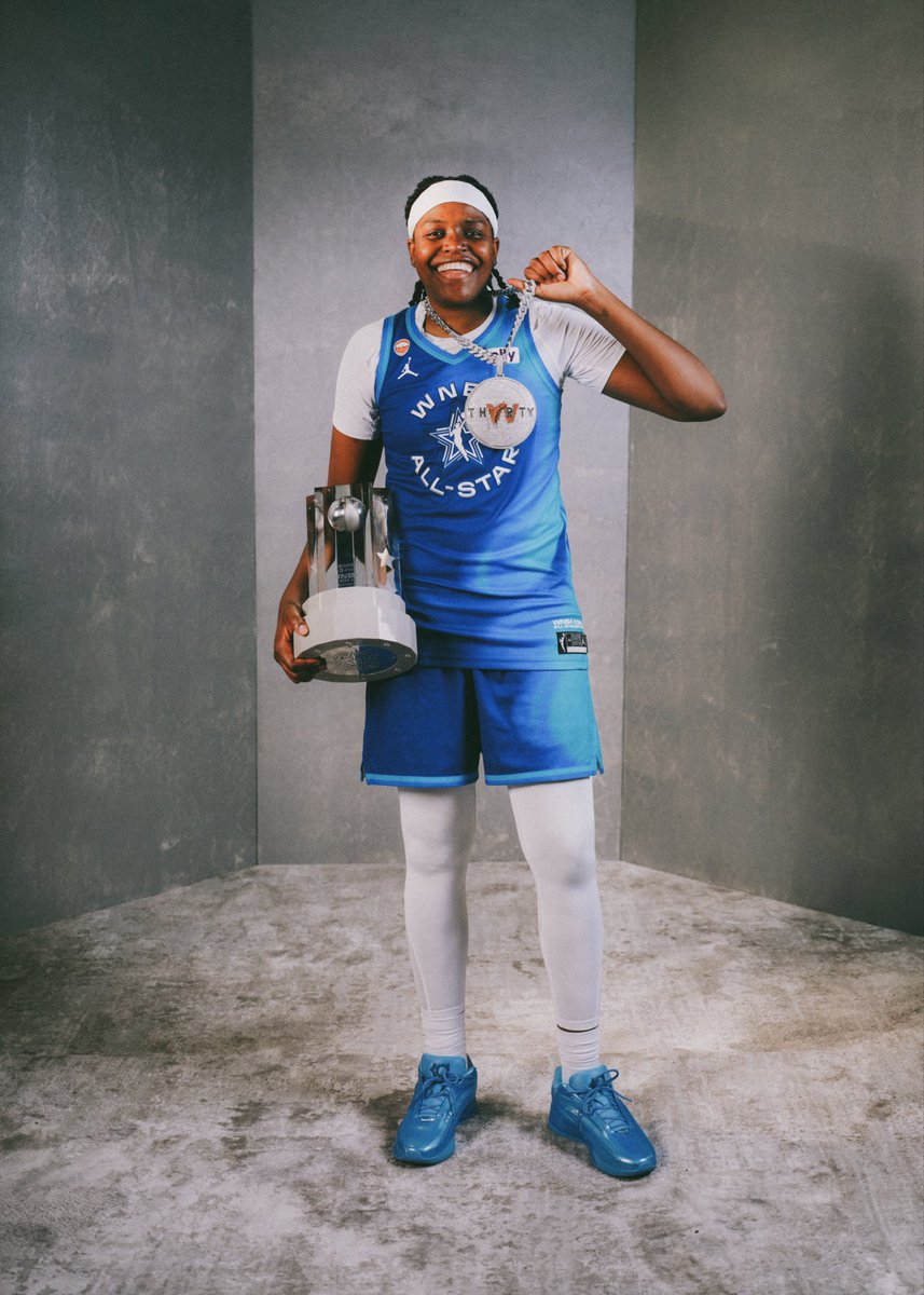 WNBA's tweet photo. MVP looks only ✨

Congratulations to the 2026 WNBA All-Star MVP,  Jonquel Jones! 

@ATT | #WNBAAllStar2026 https://t.co/dSoIDJhLQr