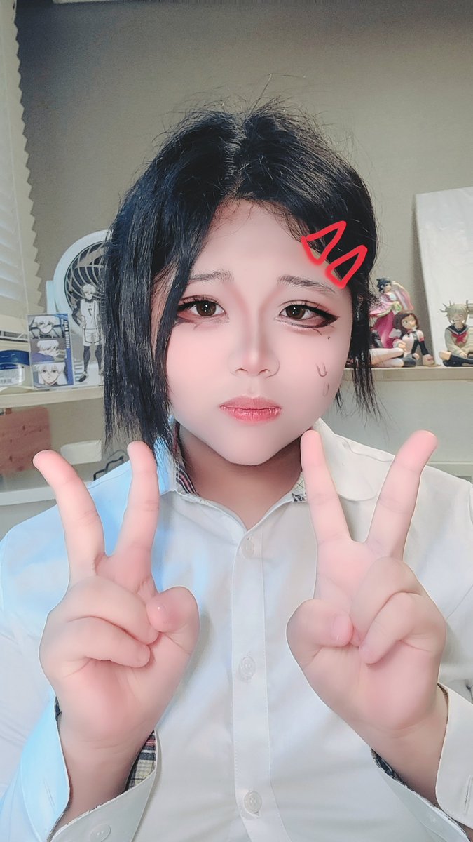 Utena_coss's tweet photo. 코베니 했어요!
(가발:내 머리,셔츠:교복셔츠) https://t.co/0ZSTo6Sv9J