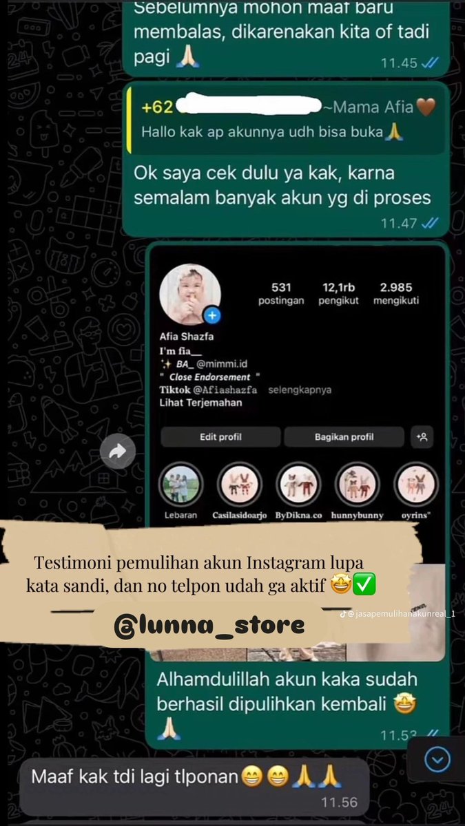 neaxce's tweet photo. jasa balikin &amp; hapus akun sosmed

✧˚ pemulihan akun
- instagram, tiktok, whatsapp, line, facebook, x, gmail, telegram dan lainnya
✧˚ hapus akun
- facebook, tiktok, instagram, line, whatsapp, twitt / x, dan lainnya
hack akun, sadap wa, lacak lokasi ?
જ⁀➴♡ wa di bio #zonauang https://t.co/qfhxjkhZPx