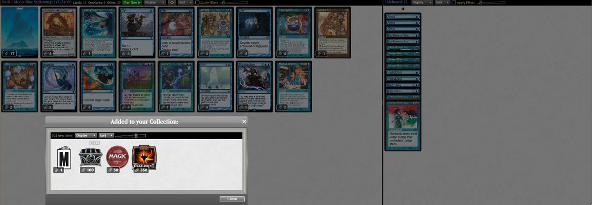 GabrielLuffyDCP's tweet photo. Acabei esquecendo mas sexta ganhei o PreModern Challenge e sábado splitei a final!

Sexta

R1 MonoR LD 2-0
R2 MonoU Dreadnought 2-1
R3 MonoU Dreadnought 2-1
R4 Reanimator 2-0
R5 GW Enchantress 1-2
R6 GW Terragedon 2-1

Top8
MonoB Mid 2-0 

Top4
GW Terragedon 2-1

Final
Split

1/2 https://t.co/Z3RxfAVCqu