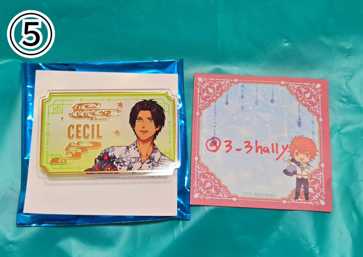 3_3hally's tweet photo. 【交換】うたプリ グラショ 浴衣 YUKATA-MODE 
譲：①マドポチ→嶺二、藍、翔
②マステ→蘭丸、カミュ
③提灯→蘭丸、藍
④ビジュカ→カミュ、那月、翔
⑤アクリルバッチ→セシル

求：②③⑤→音也
①④→音也、トキヤ
地方住みの為郵送交換希望です。
※ツリーにも少しだけ条件あります↓ https://t.co/C1nXHb9NWR