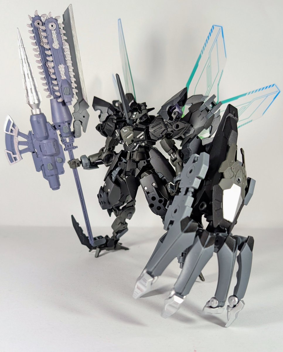 ccd6nxQk3p1IGSE's tweet photo. #30MMCM2026
#30MMBF

ヴェルバーII

バイロン軍特務部隊シュトルムヴォルフに配備されている機体

対大型・特殊型を想定してカスタムされており、通常機では搭載不可能な大型兵装を装備している。

その黒き姿は見る者に否応なく威圧感を与える https://t.co/gZif4QhLR4