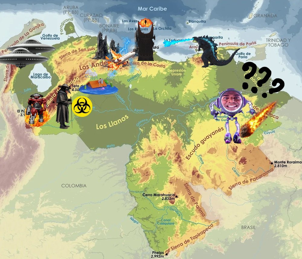 Katauroraaa's tweet photo. bueno nada tocó actualizar el mapa de venezuela, sumo el avioncito impactado por el rayo. https://t.co/ztFKY8t2hH