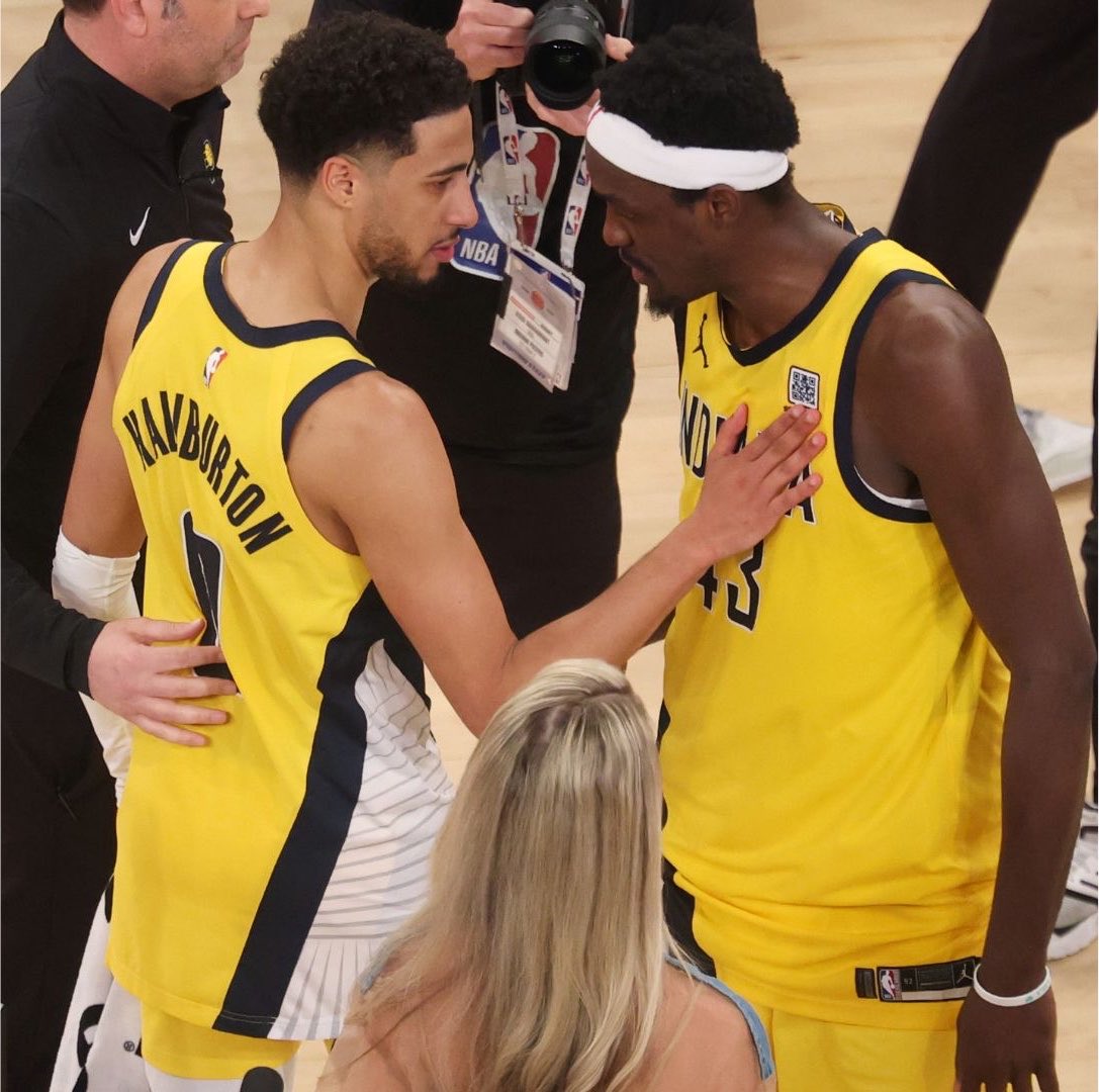 OvertimeZoneNBA's tweet photo. The Indiana Pacers look solid… 👀

-Tyrese Haliburton
-Pascal Siakam
-Andrew Nembhard
-Ivica Zubac
-Aaron Nesmith
-Kelly Oubre
-Obi Toppin
-T.J. McConnell
-Jay Huff
-Jarace Walker
-Larry Nance Jr.
-Ben Sheppard
-Johnny Furphy
-Kobe Brown
-Braden Smith

How far are they going? https://t.co/RhRLheUEx9