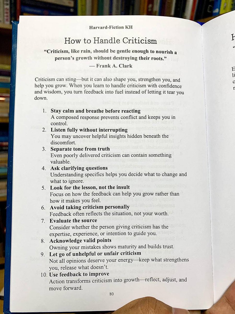 CuriousMindsHub's tweet photo. How to handle criticism https://t.co/JbqFWIDV5C
