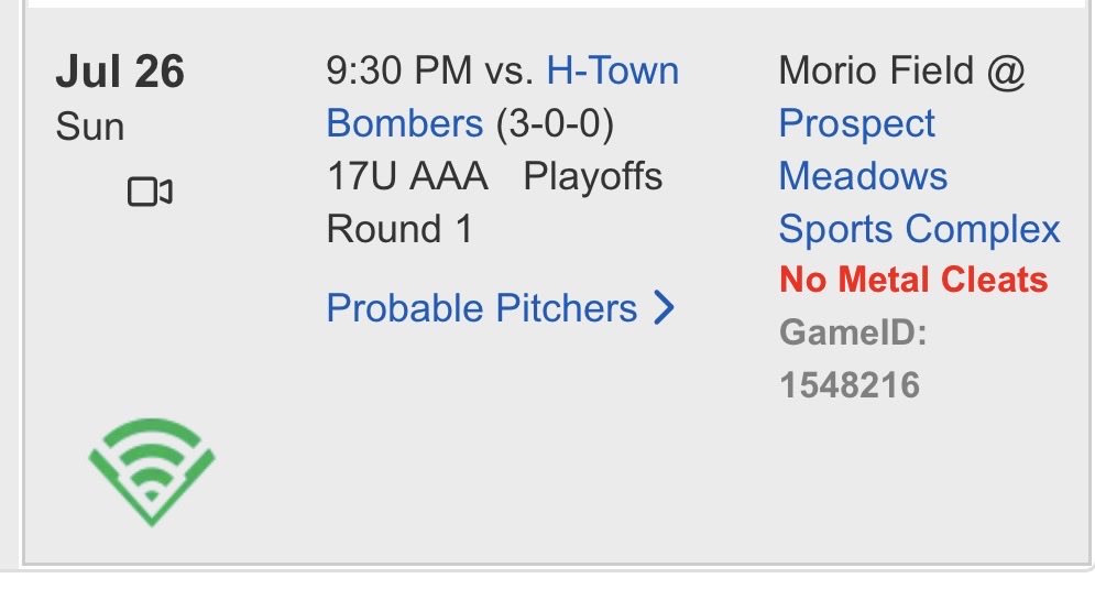 Kiernan4428's tweet photo. I will be pitching tomorrow at 9:30 PM at Prospect Meadows Sports Complex on Morio Field. 
@ADrago18 @j_degeorge @canes_illinois @CanesBBScouting @PG_Uncommitted https://t.co/QG6R6SMtmM