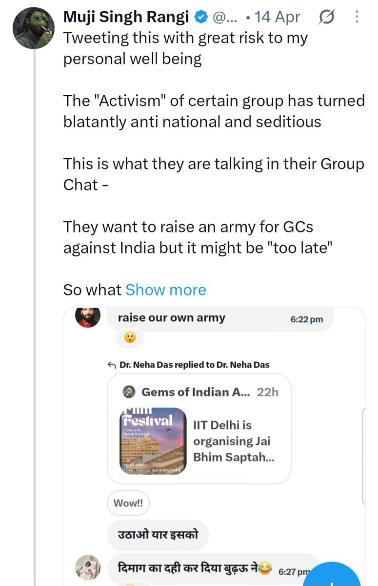 neha_laldas's tweet photo. Slow claps to the shamelessness of these 🤡s..

Don't have a spine and don't have any morality left...

How viciously thet attacked the UGC activists by planting fake stories &amp; defaming them.

Ab kya hua?
Ye trick cockroaches ke sath kaam nahi aayi?? https://t.co/s8ufJoAW80