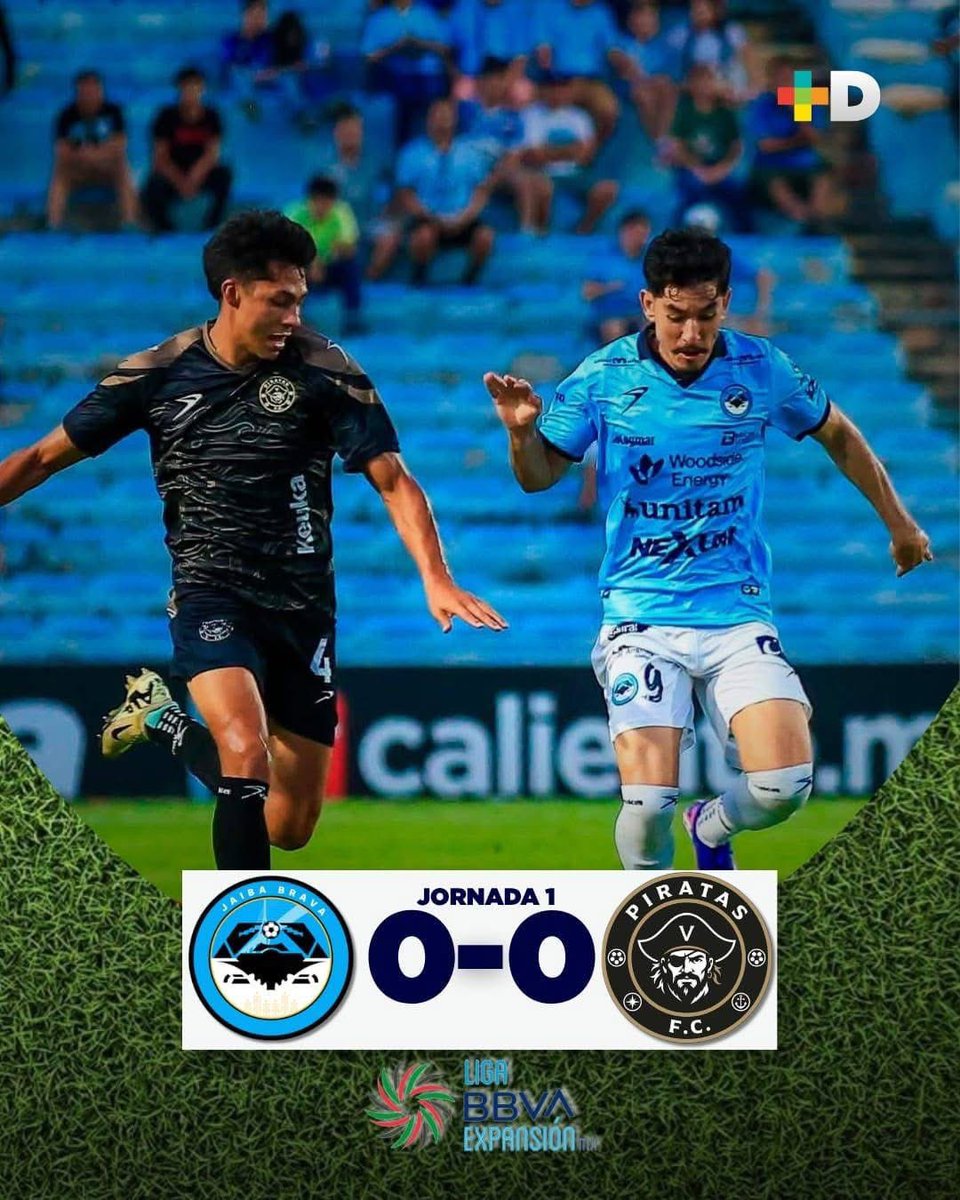 MasDeportesRTV's tweet photo. ⚽️ El club @Piratasfutbolfc debutó con empate sin goles en su primer partido oficial en la Liga Expansión MX ante el subcampeón Jaiba Brava.

El próximo sábado 1° de agosto será el primer capítulo como local ante el Club Atlético Morelia, en estadio Luis de la Fuente "El Pirata". https://t.co/d6cgqQwBG8