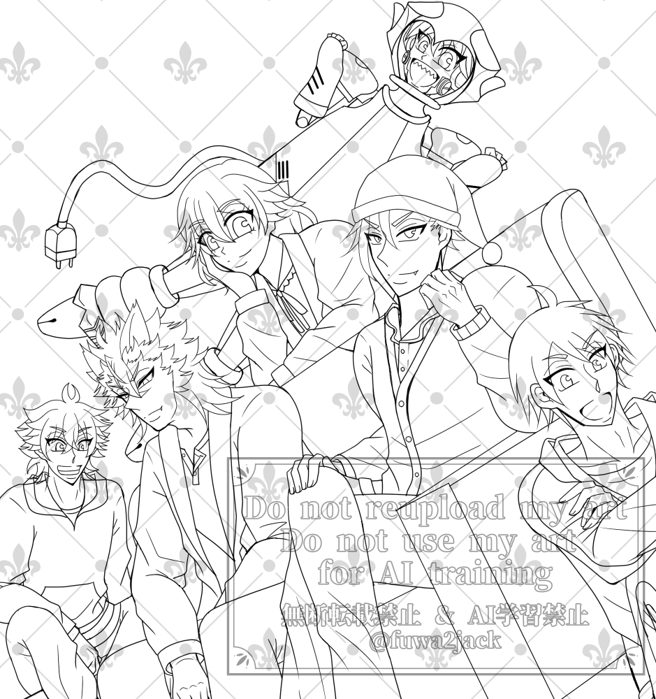 fuwa2jack's tweet photo. wip表紙
色塗り頑張れって応援してほしい😇 https://t.co/7wI48cMQ7V