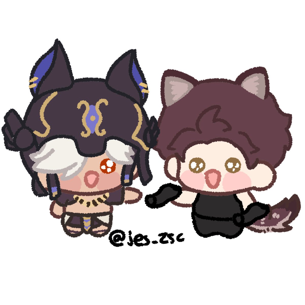 jes_zsc's tweet photo. What if #valko meet #cyno https://t.co/ZsHNRFe8uJ