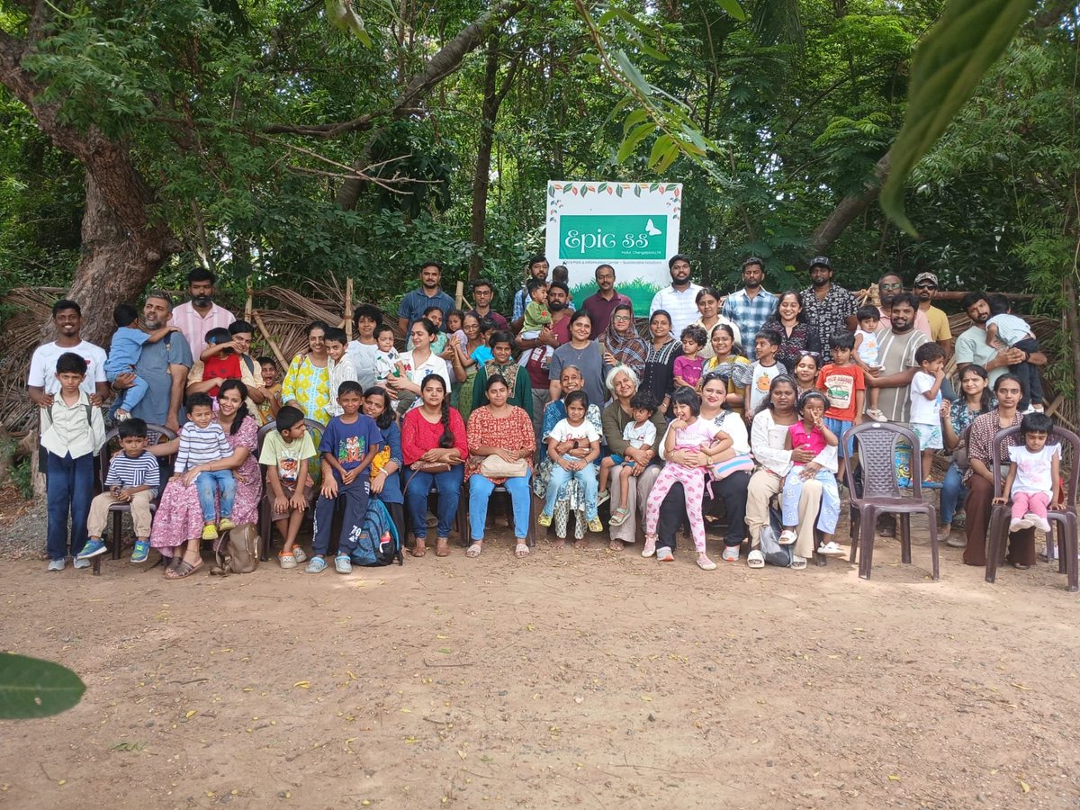 EPIC_Padur's tweet photo. 25th july

60 participants consisting of students and their parents from 
Bumblbee Community  a school founded by Ms Lalitha.

A new vibe in EPIC SS with young parents and very young students.....
Joy of youth 
of nature
 of learning 
of feeling 
of touching
and a lot more https://t.co/t6UIInyCTD