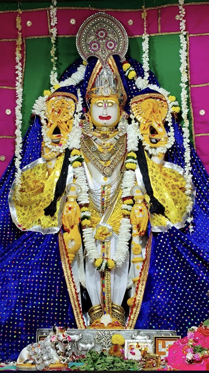 Sunil_Congress's tweet photo. 🌹🙏🏼 जय श्री कल्याण 🕉️ 🌹🌹 
🔱⚜️ 26 जुलाई 2026🌸
🌷🌹दिन रविवार🌸🌺
💐💐रौद्र संवत्सर 2083💥🌞
🌹आषाढ़ शुक्ल द्वादशी प्रदोष व्रत🌸🌺डिग्गीपुरी श्री कल्याण जी महाराज श्रृंगार झांकी दर्शन 🌺
 श्री कल्याण जी महाराज की कृपा आप सभी पर सदैव बनी रहे 🌹🌹🙏🌹🌹 https://t.co/ZO2Wm7TmJP