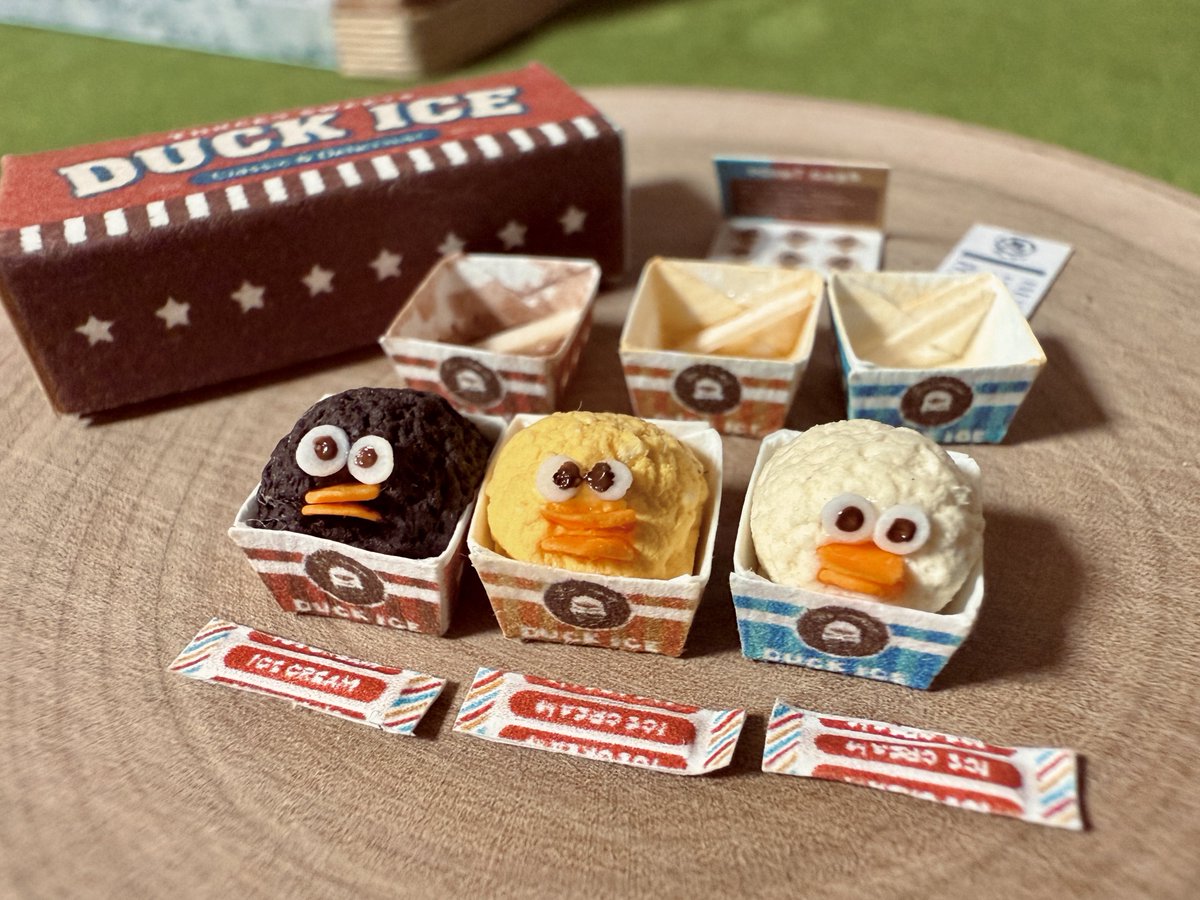 many_merry_'s tweet photo. スイカの販売に合わせて、前回売り切れたダックアイスセットと海のドーナツセットも18:00より再販売します❣️

暑い夏をミニチュアでも感じましょう♪
よろしくお願いします💕

https://t.co/tKwlieN25H https://t.co/NPyvLLA7fj