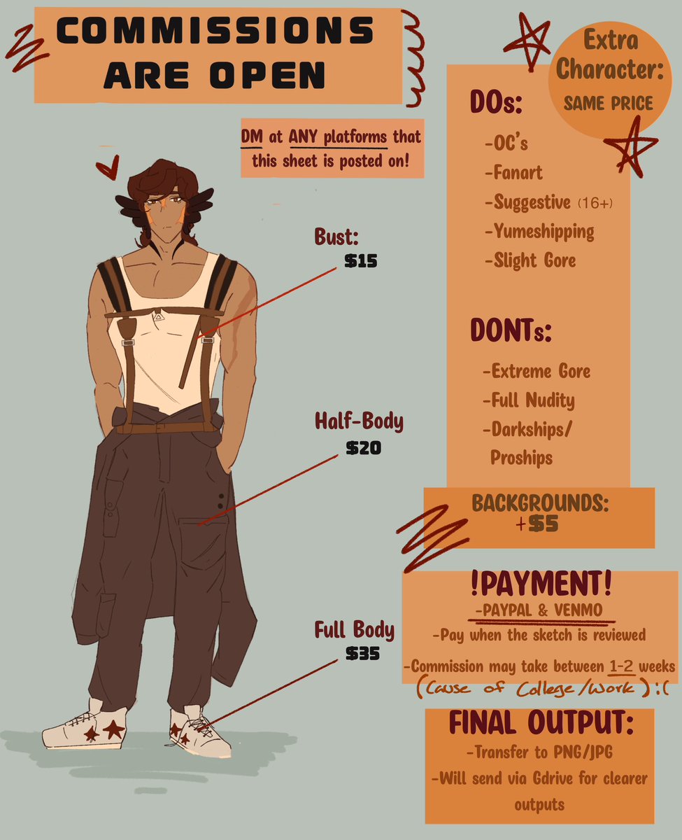 bumblesbeetuna's tweet photo. Heya, my lovelies!! I’m back from my unexpected disappearance—
BUT
Commissions are open for anyone interested!! 
#art #fanart #commissions https://t.co/URx30FySsc