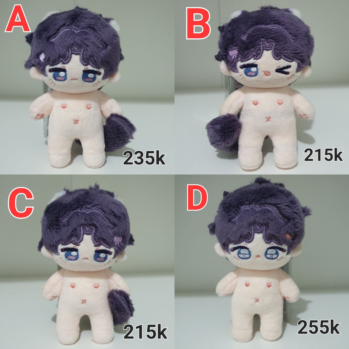 namjuwon18's tweet photo. WTS RAFAYEL DOLL 10CM &amp; 20CM

- Semua ada skelenya, kecuali H
- A,B,C tail magents, ears fixed
- E,F tails &amp; ears lepas pasang

#warunglads https://t.co/7jkJxP5YdD