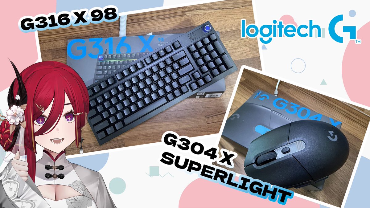 CygnusXDFP's tweet photo. ✨Logitech G G304 X SUPERLIGHT無線電競滑鼠、G316 X 98 8K 機械電競鍵盤全新上市啦！✨
有珍珠白和魅力黑兩種顏色可以選擇，不管你是GAMER還是一般文書處理
都可以享受這高質感的體驗啦(*´▽`*)

🖱️ Logitech G G304 X SUPERLIGHT無線電競滑鼠
－超輕量但性能不妥協，長時間使用依然舒適、穩定、不累手
－日常＋遊戲雙場景都方便使用
👉購買點我：https://t.co/BvaBx0Vpw2

⌨️ Logitech G G316 X 98 8K 機械電競鍵盤
－兼顧性能、外型與做工細節的客製化鍵盤
－8K、熱插拔、可換軸的鍵盤，還有實用的旋鈕和小螢幕
－玩FPS推薦線性軸絲滑靈敏 / MOBA推薦觸感軸，段落感明顯，操作手感明確
👉購買點我：https://t.co/HYVTUJjhxR

📣上市活動還送手托📣
1) 全通路消費：Logitech G 品項滿$5,000 含G3系列新品，贈玩色大鼠墊 (顏色隨機)
2) MOMO / PChome / 蝦皮 / 羅技官網 / Logi Store：買 G316 X 98 送訂製雲朵手托
*贈品數量有限，送完為止 (*‘ v`*)

#羅技 #G304XSUPERLIGHT #G316X #KeepPlaying #雲朵手拖