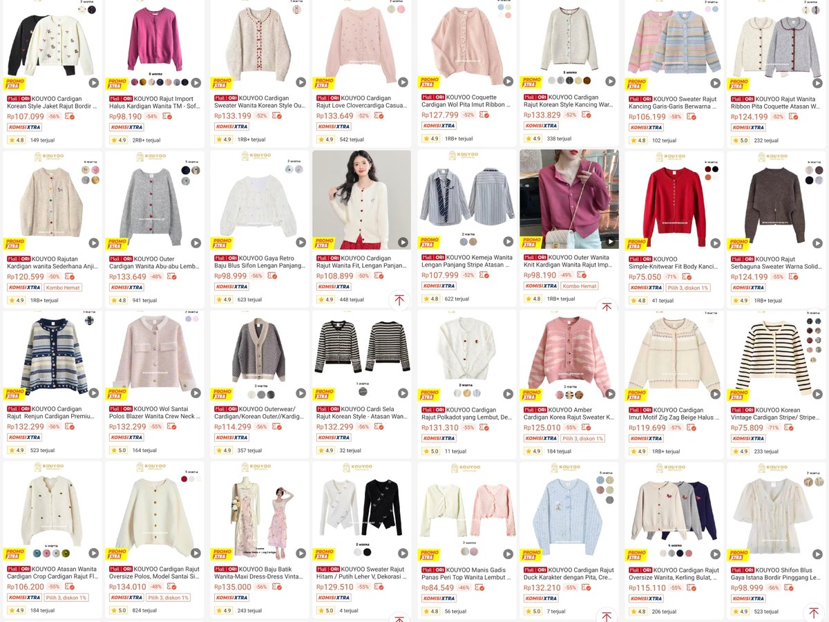 jsongseongs's tweet photo. well well, cewek-cewek WAJIB banget cek toko satu ini. mereka jual cardigan, atasan, ada dress juga yang harganya masih affordable tapi CUTE dan CANTIK banget 💖😭 https://t.co/TQjiLHHAiD