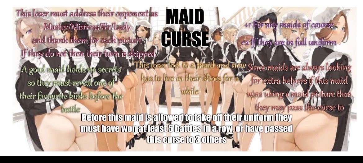 moonsfm_'s tweet photo. I agreed to become one of @Maid_rina's maids so now i'm maid emma since she beat me so bad in chess and now i have these curses #wankbattle #hentaibattle https://t.co/axxBhiLjRf