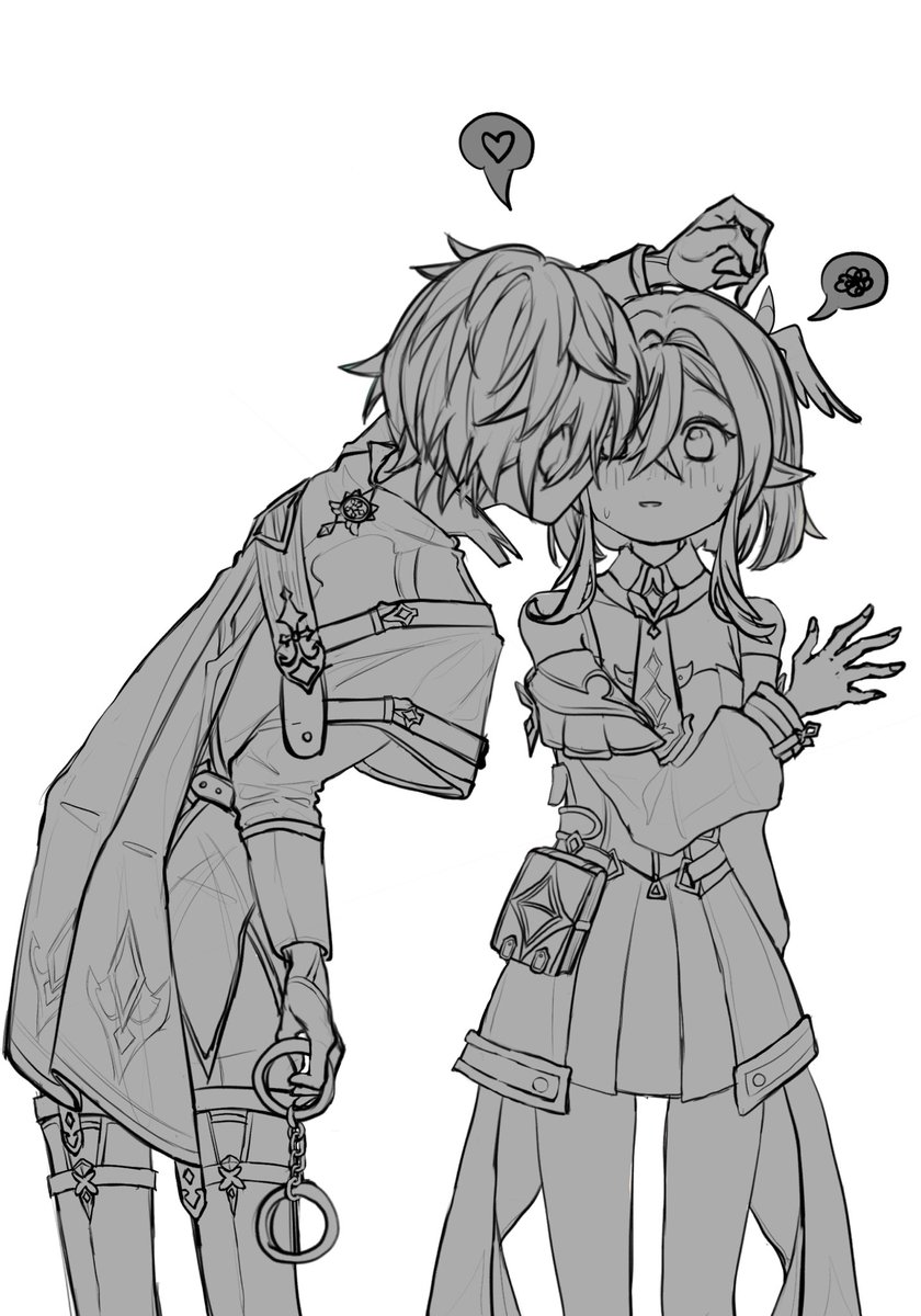 huluoboyey's tweet photo. What do you have there Lohen 😼
#lohnea #lohen #linnea #wip https://t.co/8XAnxWqnx2