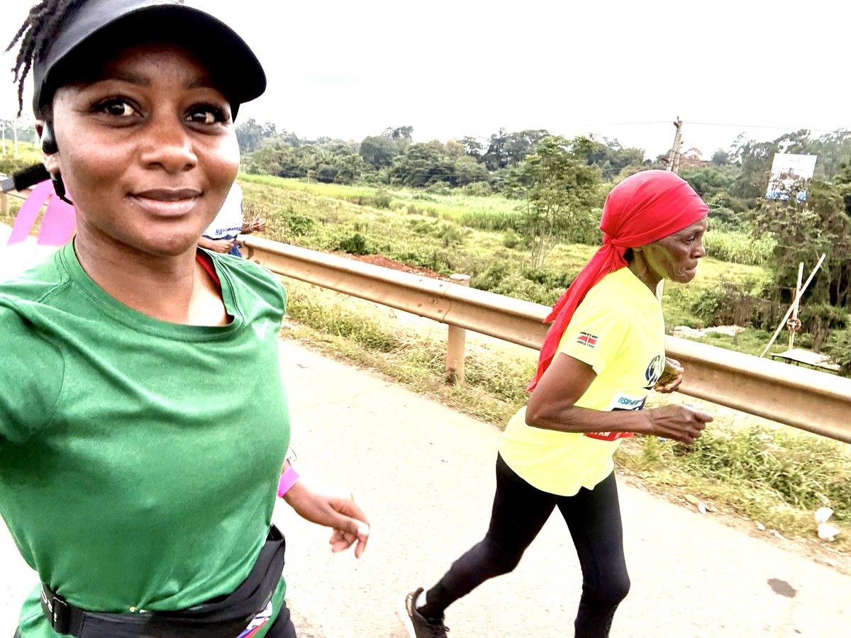 Branicemercy's tweet photo. Chewing hills with shosh Carol 

Always a pleasure bumping into her 
I hope she inspires you to move today 🤜🏽🤜🏽
#usiuhalfmarathon2026 https://t.co/hXzNh3CZfs
