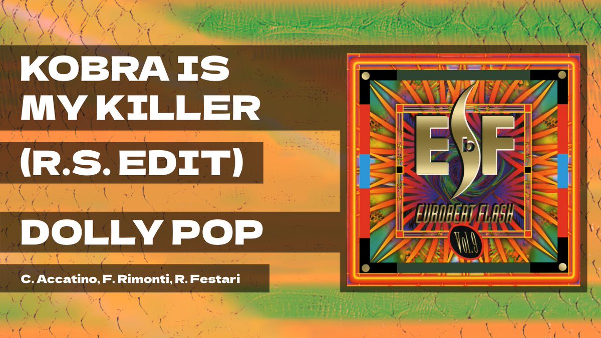 LOVEDINROPPONGI's tweet photo. KOBRA IS MY KILLER (R.S. EDIT) / DOLLY POP
https://t.co/0X0BMLId9U https://t.co/U5kEqesD7R