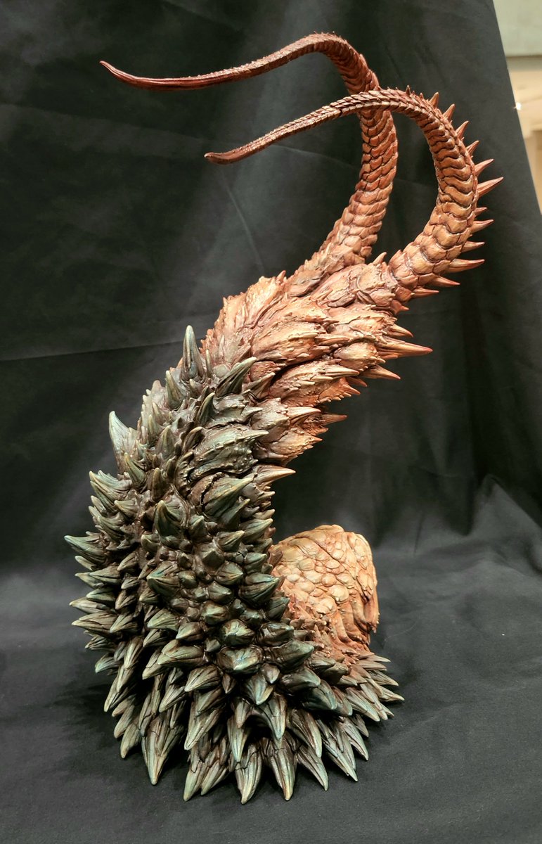 avenger_ken's tweet photo. 自分がデザイン、造形、彩色をさせて貰ったKaiju Remix Series新作のツインテールがワンフェス2026にて展示されております！

5-11-04にてお待ちしております～
#wf2026 #ワンフェス https://t.co/R1LZhTPZif