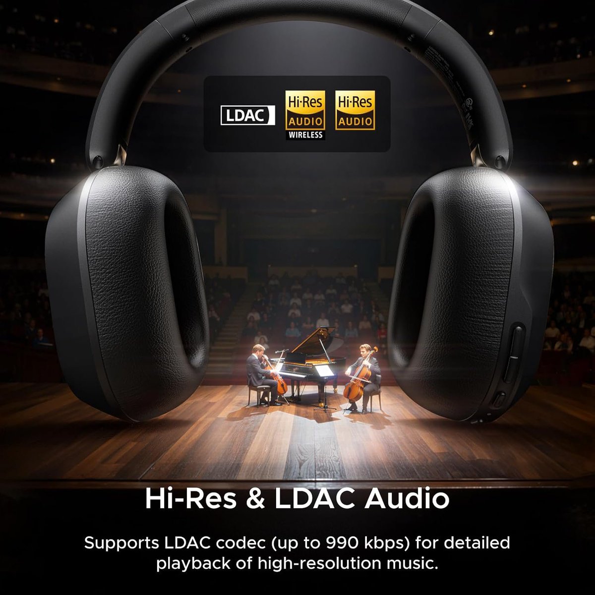stufflistings's tweet photo. Ugreen made a pair of headphones that lasts up to 112 hours and translates conversations in real time.

40mm drivers, LDAC and Hi-Res Audio, 45dB adaptive ANC, 3D spatial audio, voice transcription, live interpretation, Bluetooth 6.0 and dual-device pairing.

The Ugreen Max5s... https://t.co/a3L7U5iU0Z