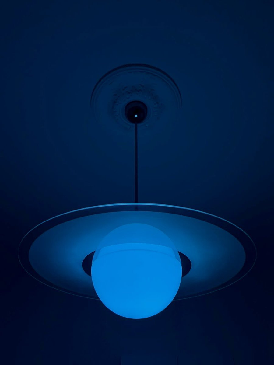 planetclarke's tweet photo. Obsessed with the Saturn light my sister just got https://t.co/ApAno96jDk