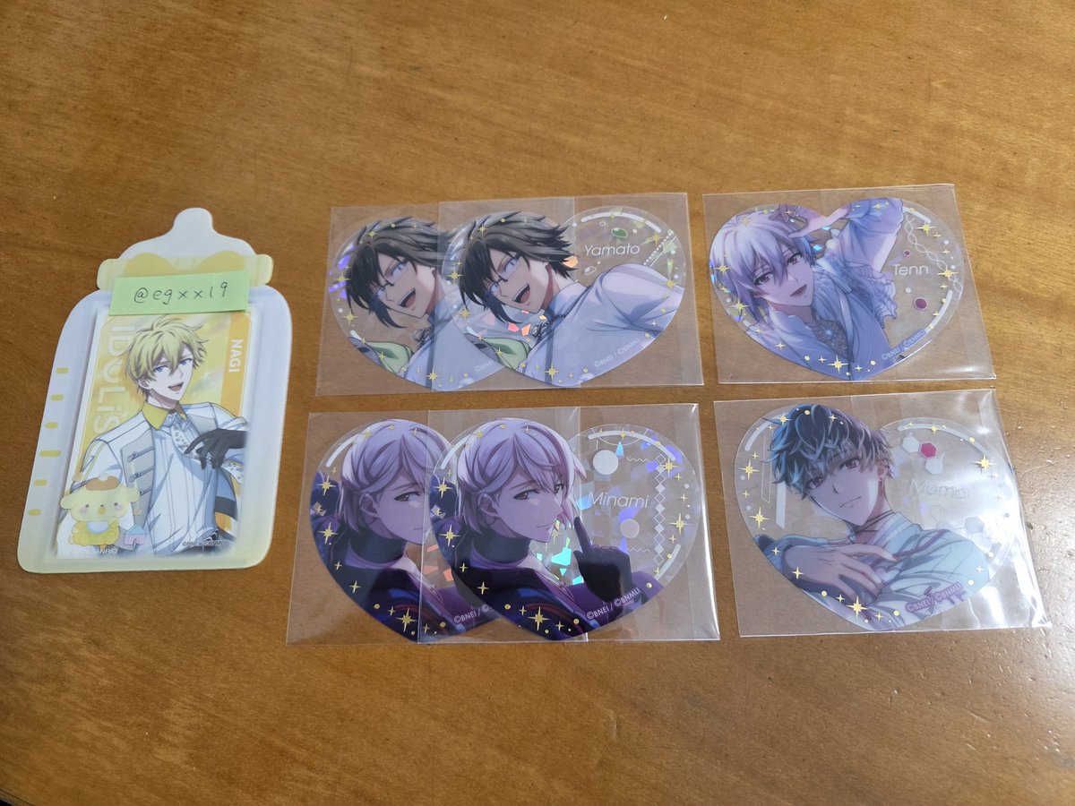 egxx19's tweet photo. 【交換】アイドリッシュセブン アイナナ ぴくりあ premium vol.3 

譲） 大和2 ☆天 ☆百 巳波2
求）ナギ 龍之介

ナギ龍之介同数求めているためまとめてのお取引優先。
☆は無印より同数含むお取引。
都内または埼玉県内手渡し優先、郵送検討します。
難しいかと思いますがお気軽にお声かけください。 https://t.co/N2aIYW4C3t