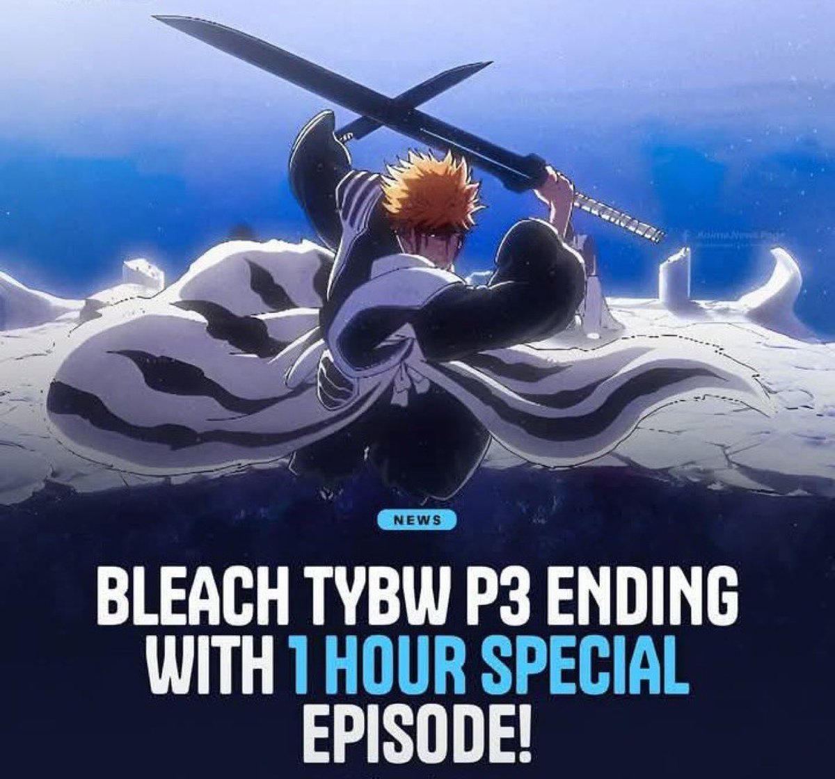 Alizadcsc's tweet photo. "BLEACH: Thousand-Year Blood War" finale will be a 1-hour special combining episodes 13 and 14 on December 28!! 🔥 https://t.co/xyuB3ifHGZ