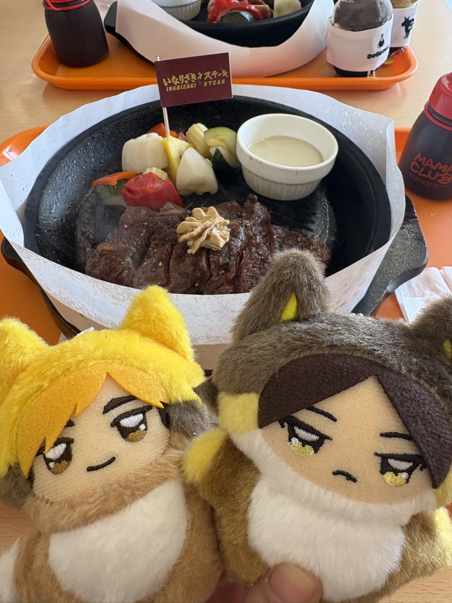 nononnon42's tweet photo. 念願のいきなりステーキコラボ来れた✨
やっぱりお肉は美味しい😋 そして特典はs欲しかった角名でした。デザートにアイスも食べたけど、今日は許される...! https://t.co/RTcer0tloL