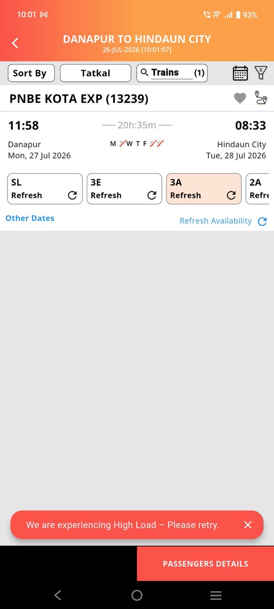 oneofthem103's tweet photo. Why reservation in tatkal is likely impossible for common people. Only agent can do tickets in tatkal. @RailMinIndia @RailwaySeva @AshwiniVaishnaw . Please do something for common people https://t.co/z5SfP13B5H