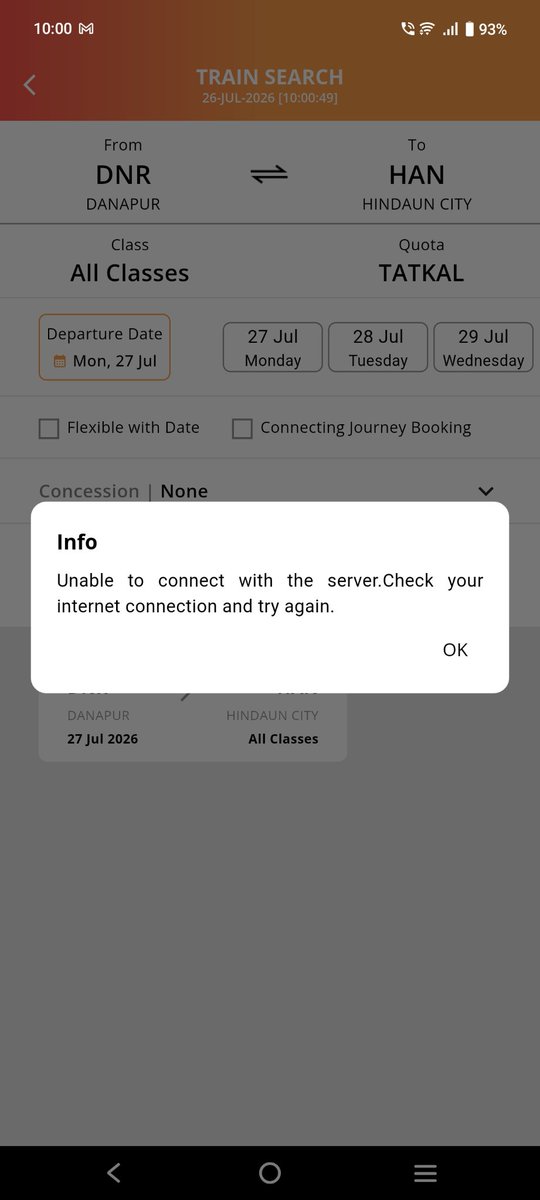 oneofthem103's tweet photo. Why reservation in tatkal is likely impossible for common people. Only agent can do tickets in tatkal. @RailMinIndia @RailwaySeva @AshwiniVaishnaw . Please do something for common people https://t.co/z5SfP13B5H