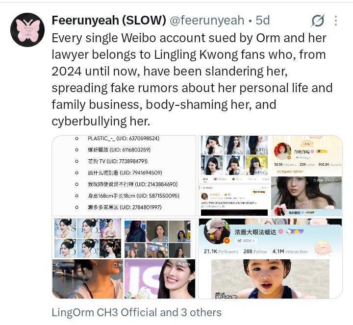 feerunyeah's tweet photo. As Orm’s fan, I remember it all. When she dropped those names on her own account, I searched each one, posted them, and blocked them. It was IMPORTANT info for us to read and remember. I have actual empathy and feel her pain. 

#OrmKornnaphat #ออมกรณ์นภัส https://t.co/Aqusj69uqI