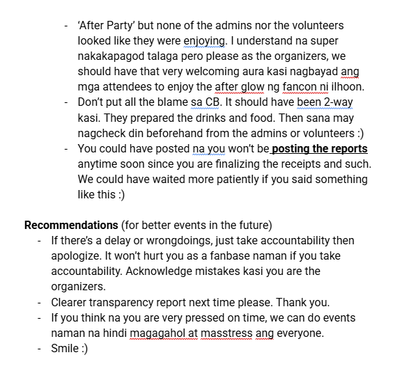 chan_shikness's tweet photo. Hi @ilhoonday_1004 posting this as one of the attendees so i got to experience how you handled events firsthand <3 hope you take this a constructive criticism since this is improvement, thanks ! https://t.co/WOD5E0mHfA