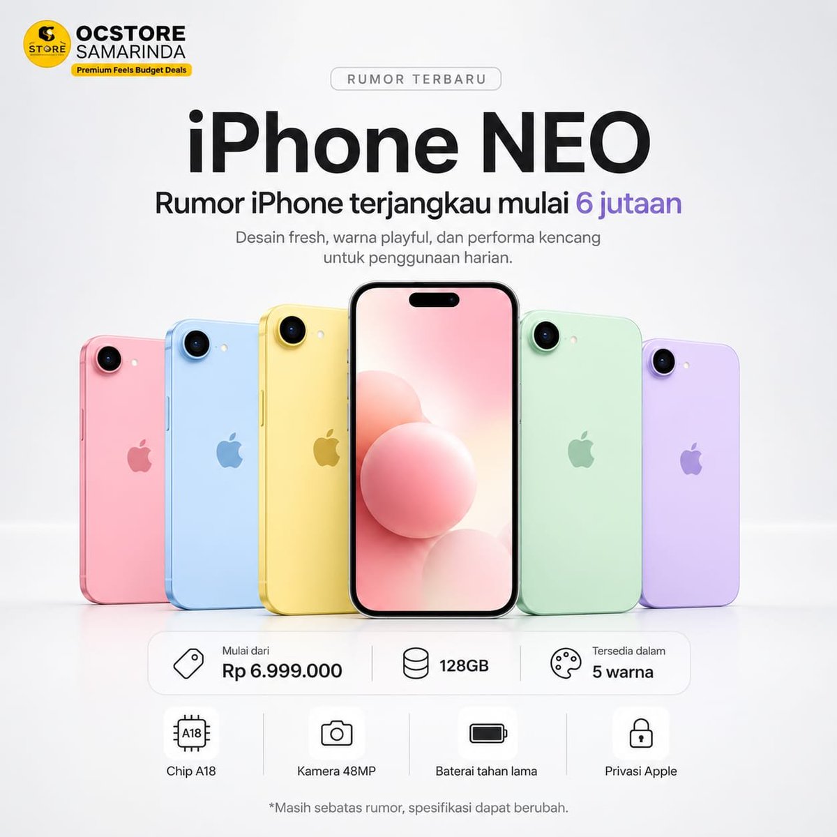 veeysn's tweet photo. Kenapaa ya neo warnanya dibuat playful dan gemesh gini? Sengaja yaa supaya aku tergoda? 😭 

Misal bener hadir, dengan spek dan harga yg ditawarkan. Worth to buy nggak nih? https://t.co/4PxCPCsAre