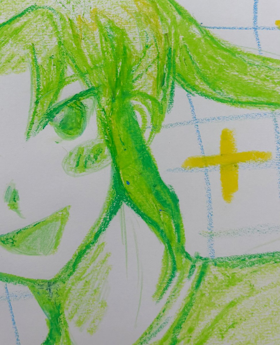 doke_dosukoi's tweet photo. 急遽色鉛筆とクレヨンで一発書き無配を作るなどしています❗️ https://t.co/mtl9UH62tD