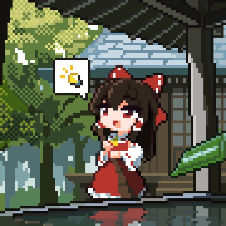 poropo1133's tweet photo. いらんこと思いついた霊夢 #pixelartㅤㅤㅤㅤ https://t.co/T0EGjFXvJv